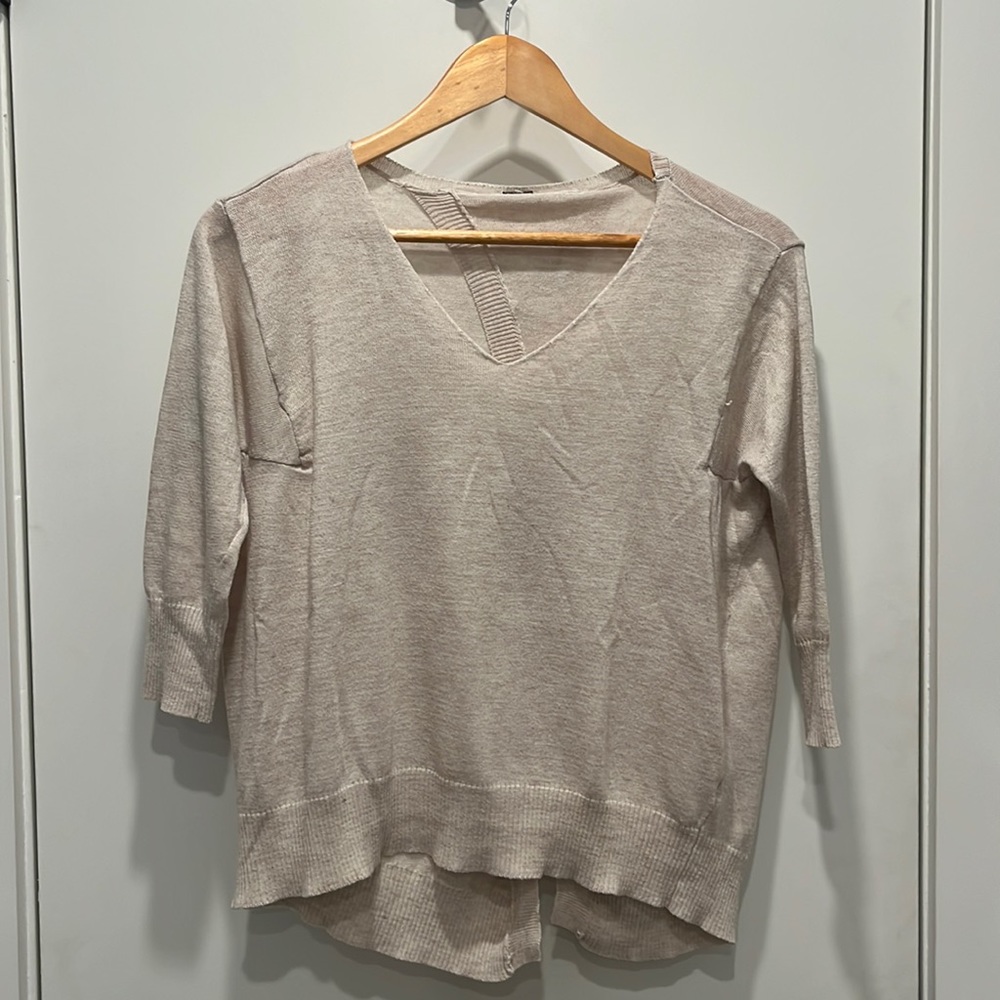 Poof Brand Open Back Sweater